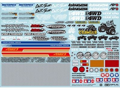Tamiya Off Road Car Sponsor Stickers