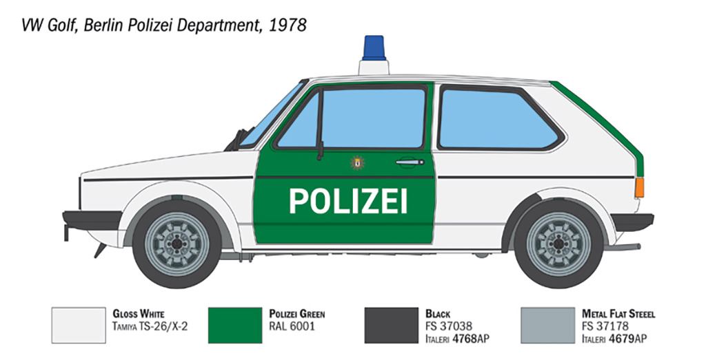 Italeri VW Golf Polizei