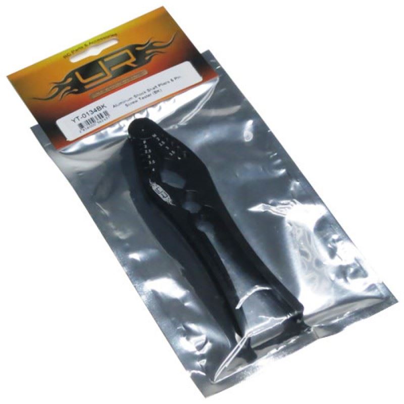 Yeah Racing Aluminum Shock Shaft Pliers & Pin, Screw Tester (BK)