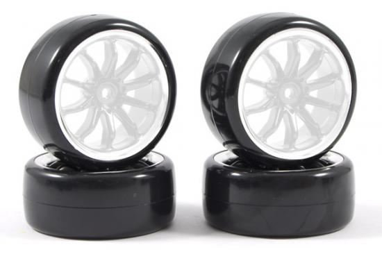 FASTRAX 1/10 STREET/DRIFT 10SP SCALE WHEEL & V2 TYRE