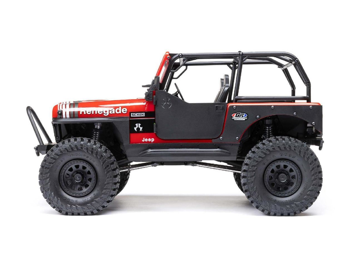 Axial 1/10 SCX10 III Jeep CJ-7 4WD Brushed RTR, Red