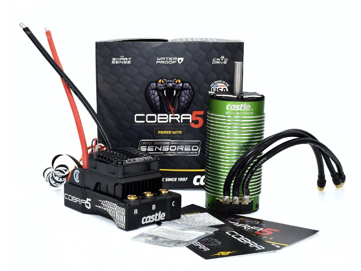 Castle Creations Cobra 5, 8S, 33.6V Esc, 20A Peak Bec W/2028-800Kv