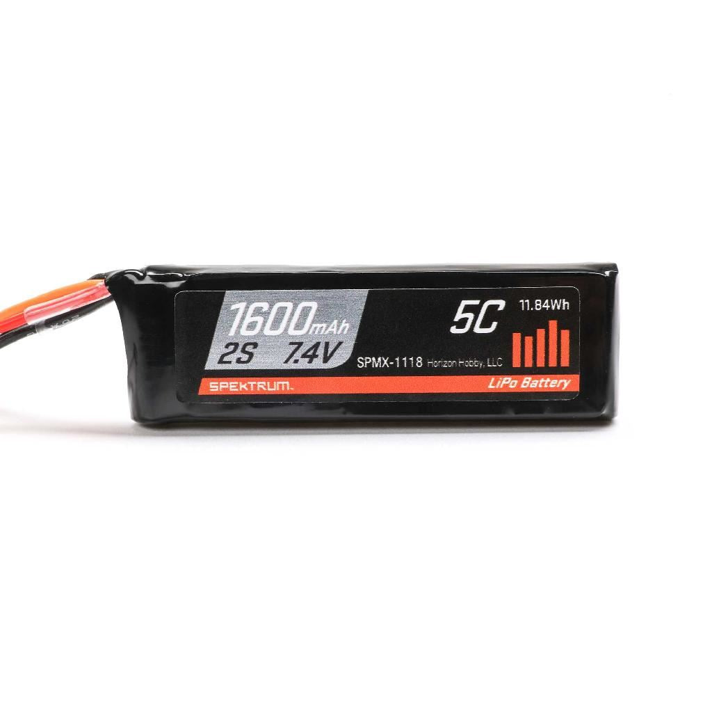 Spektrum 7.4V 1600Mah 2S 5C Receiver Lipo Battery