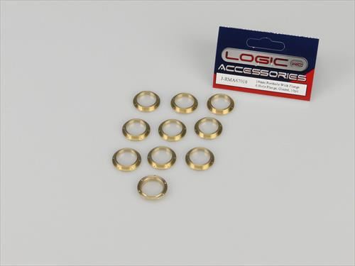 RACTIVE Porthole, 18mm, With 6 Hole Flange, Glazed, 10pk