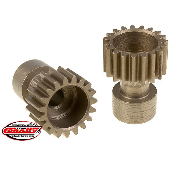 Corally 48 Dp Pinion Long Boss Hardened Steel 19 Teeth Dia. 3.17mm