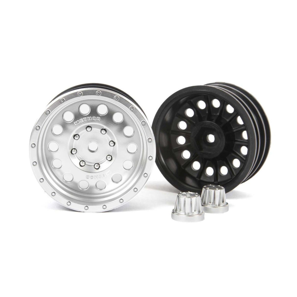 Axial 1.9 Method MR307 Hole Wheel Satin Silver (2pcs)