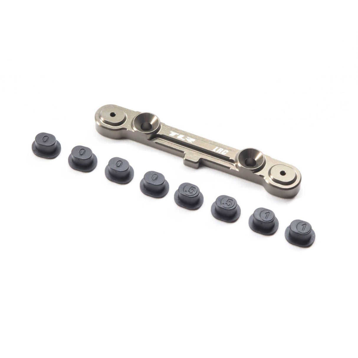 TLR Adjustable Rear LRC Hinge Pin Br/w/Inserts: 8X