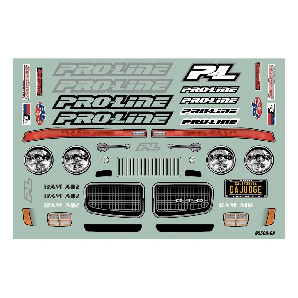 Proline 1/10 1970 Pontiac Gto Judge Clear Body: Drag Car
