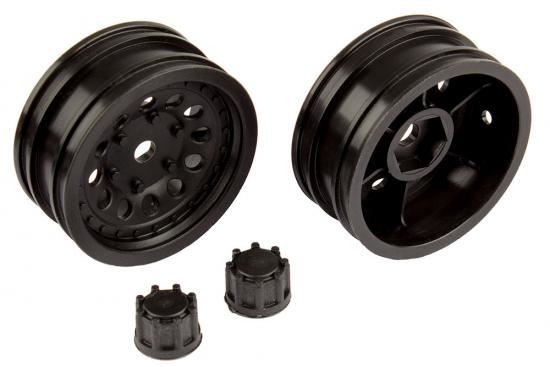 ASSOCIATED CR12 WHEEL SET (BLACK)