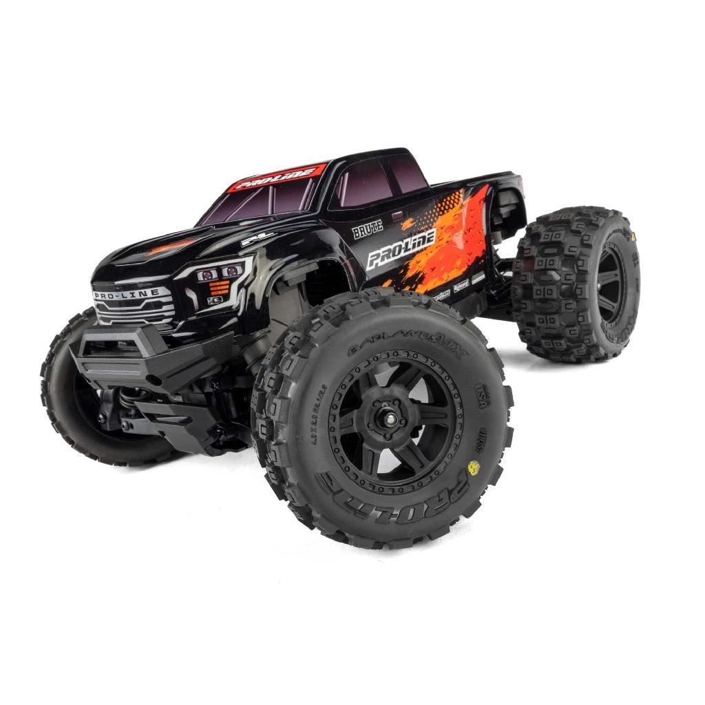 Pro-Line 1/16 Pre-Cut Truck Body Tough Color Black: Traxxas Mini Maxx