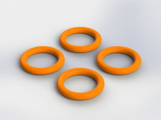 ARRMA O-Ring 7x1.5mm Nero (4)