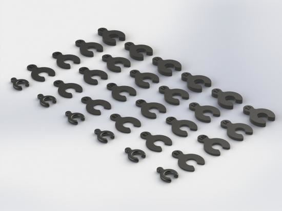 ARRMA Composite Spacer Set Nero