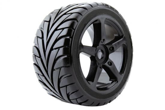 FASTRAX 1:8 TRUGGY EAGLE MTD ON 5-SPOKE BLACK 0 OFFSET(PR)