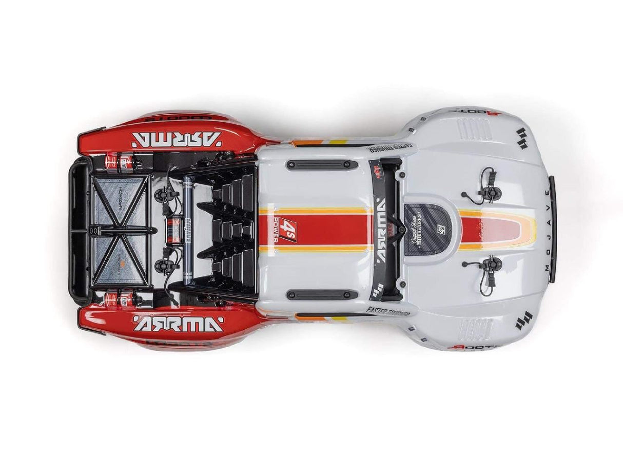 Arrma 1/8 MOJAVE 4X4 4S BLX Desert Truck RTR, White