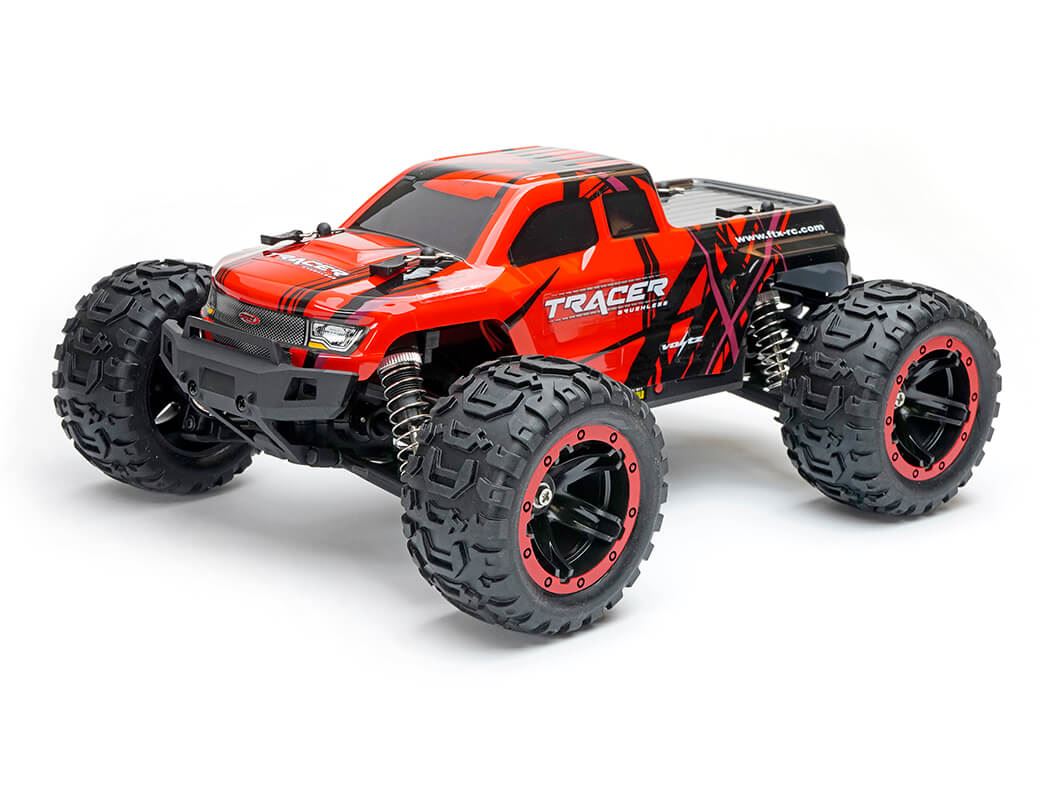 Ftx Tracer 1/16 4Wd Brushless Monster Truck Rtr - Red