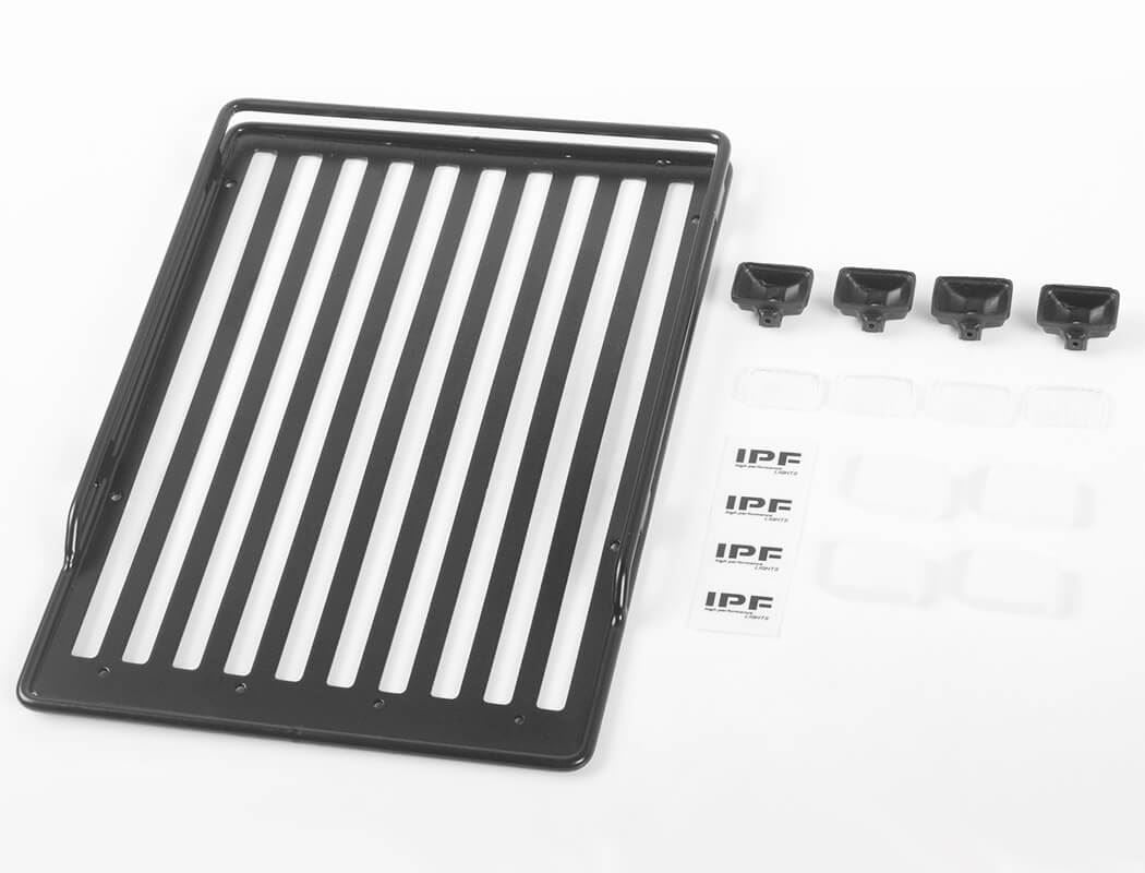 RC4WD ROOF RACK W/IPF LIGHTS FOR MST 1/10 CMX W/ JIMNY J3 BODY