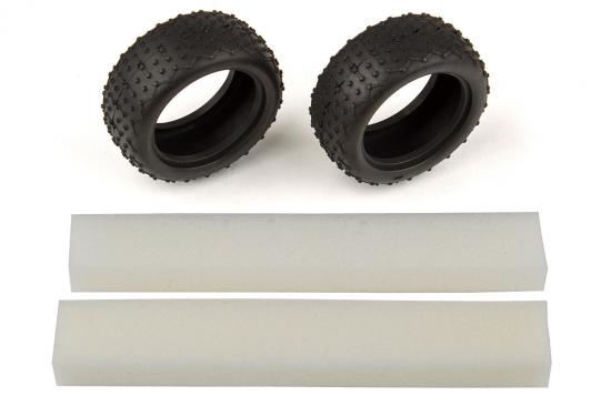 ASSOCIATED REFLEX 14B/14T WIDE MINI PIN TYRES W/INSERTS