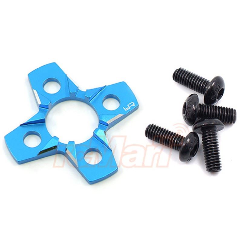 Yeah Racing Aluminum Spur Gear Support Plate Type-C For 1/10 Drift Blue