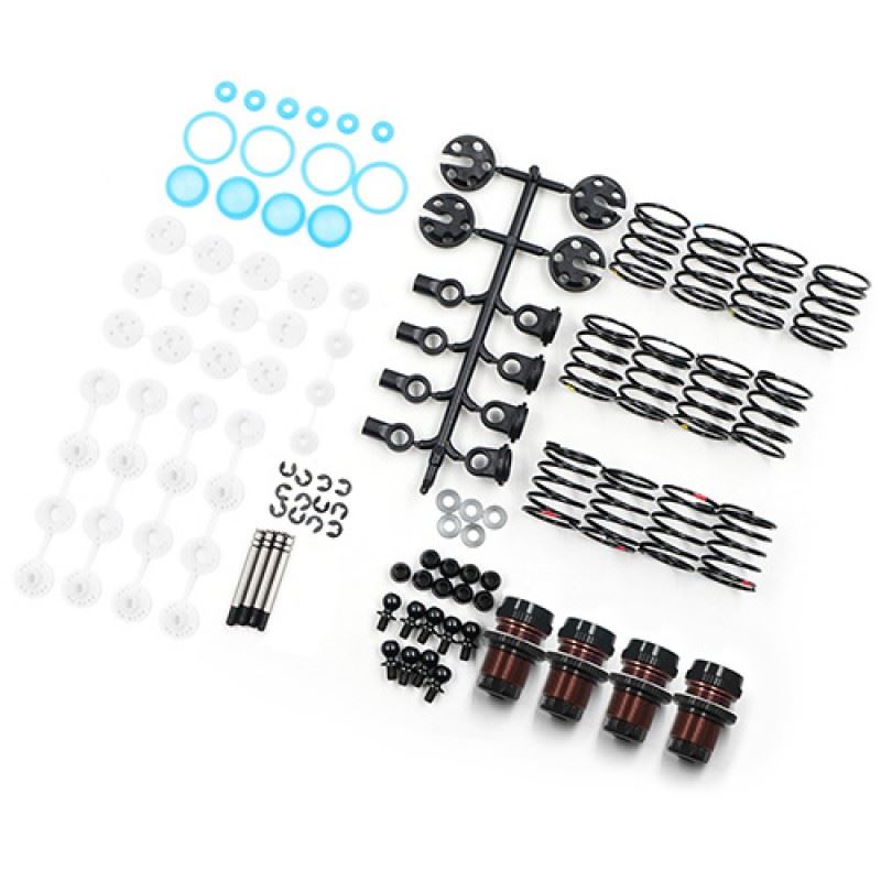 Yeah Racing QUTUS Challenger 55mm Damper Set for 1/10 RC Touring M-Chassis Car Black