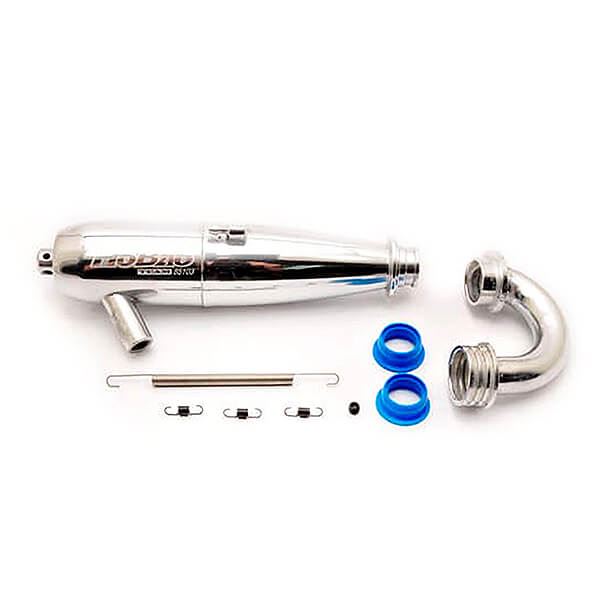 HOBAO HYPER VS2 INLINE MUFFLER EXAUST PIPE / MANIFOLD SET