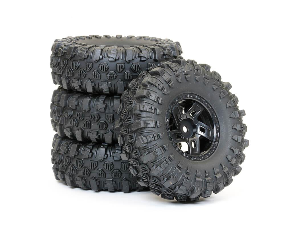 FTX 1/18 SUPERSOFT XL GATOR 68MM MOUNTED TYRES (4)