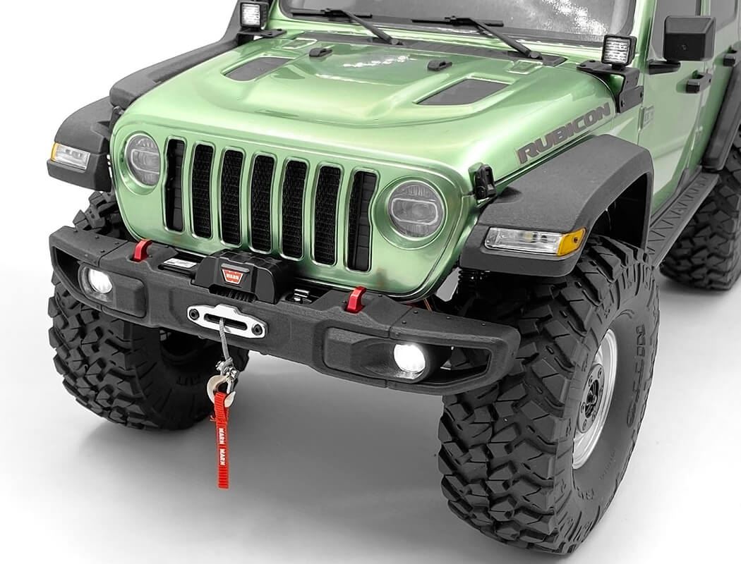 RC4WD OEM WIDE FRONT WINCH BUMPER W/ STEERING GUARD FOR AXIAL 1/10 SCX10 III JEEP (GLADIATOR/WRANGLE