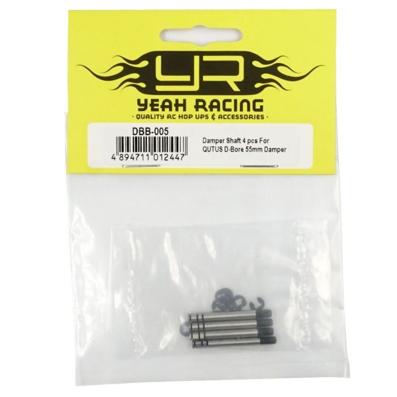 Yeah Racing Damper Shaft 4 pcs For QUTUS D-Bore 55mm Damper