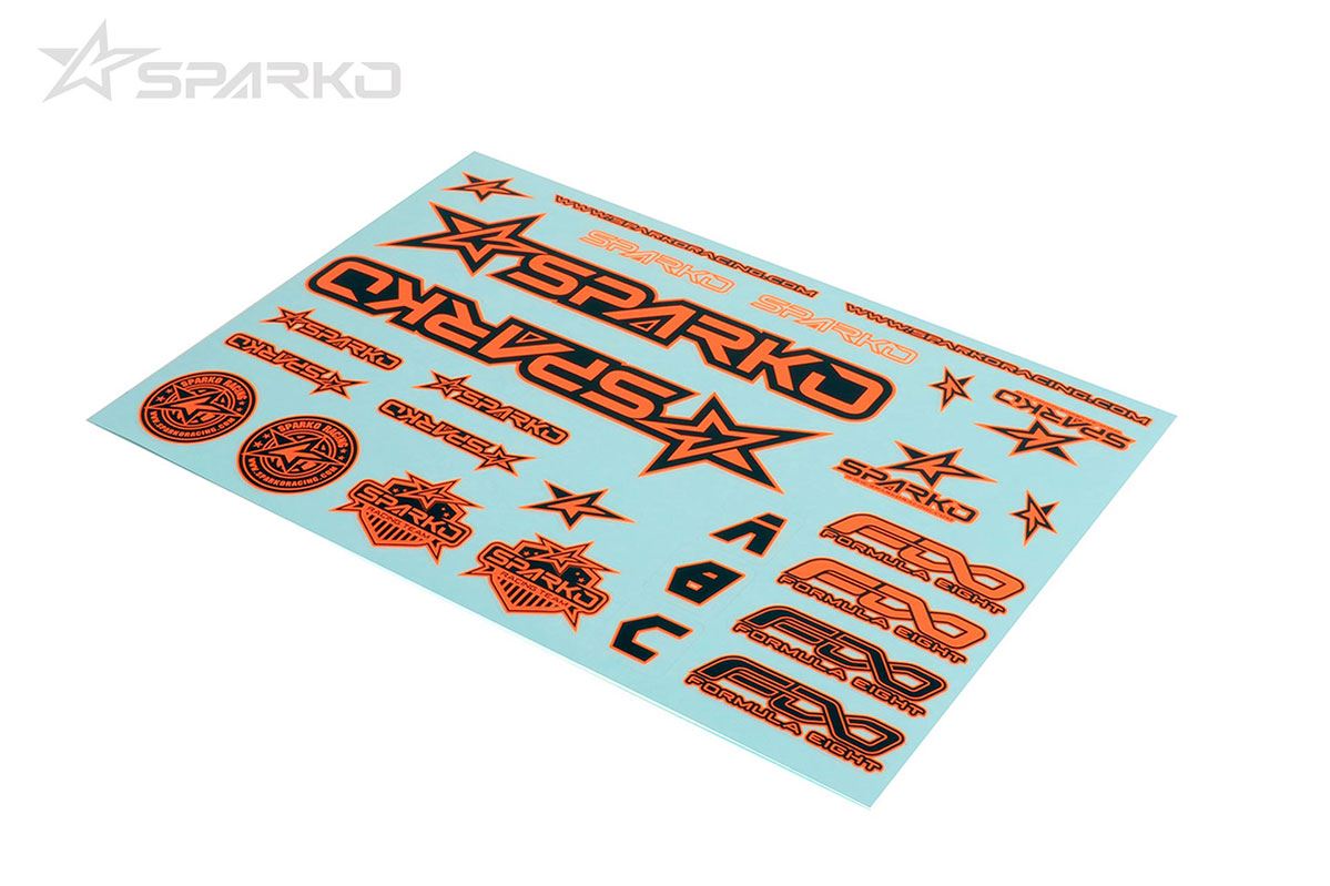 Sparko F8 Body Sticker-Orange For Optional