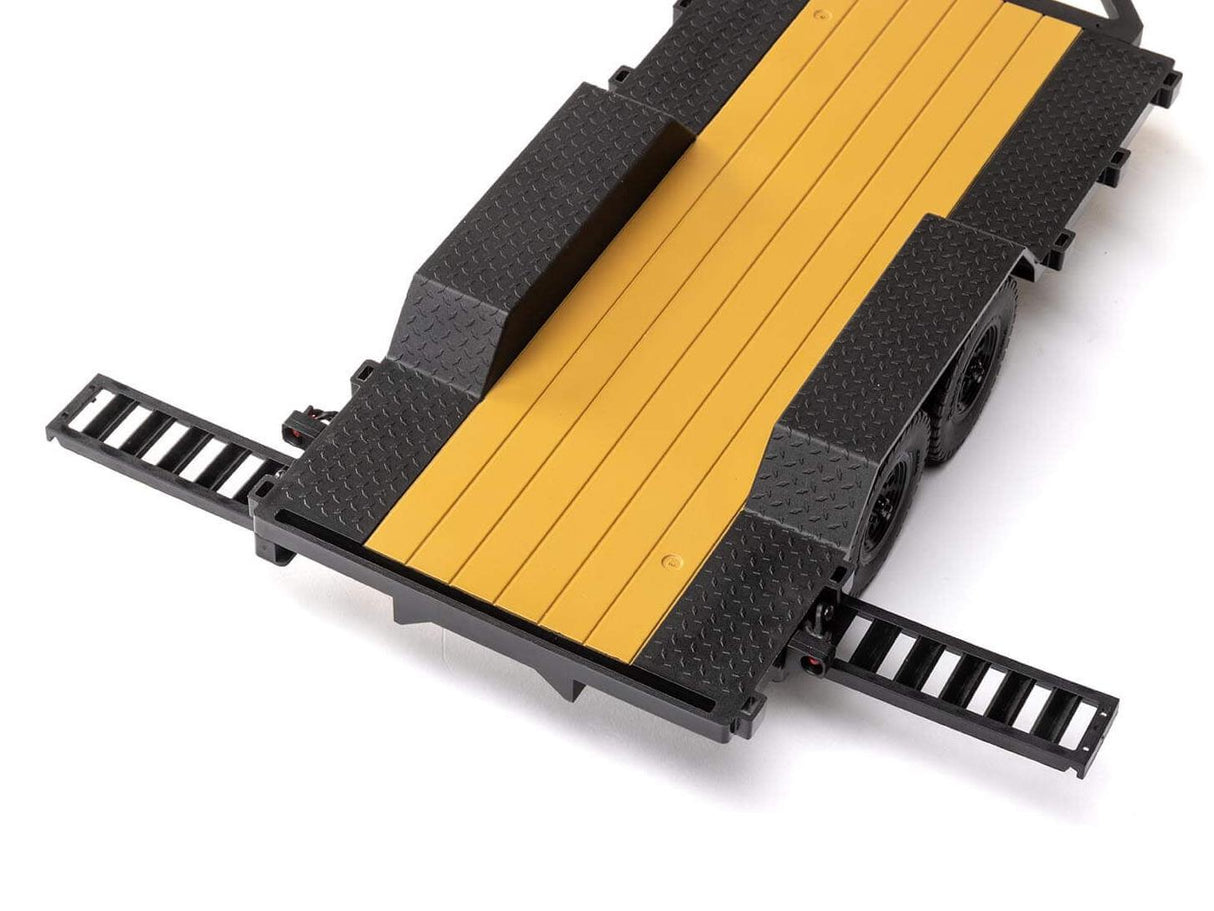 Axial SCX24 Flat Bed Vehicle Trailer with LED Taillights:1/24th