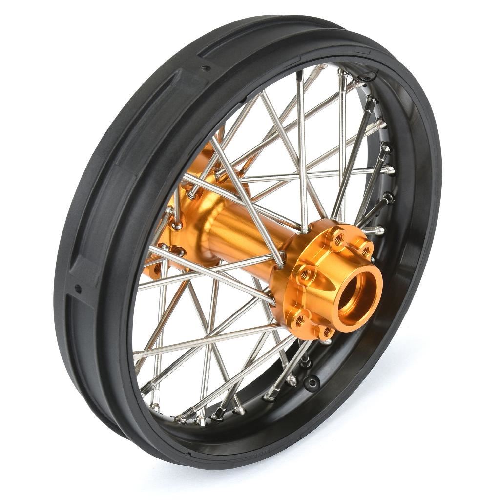 Pro 1/4 Pro-Spec Aluminum V2 Bead Rear Wheel Black/Gold (1): Pro