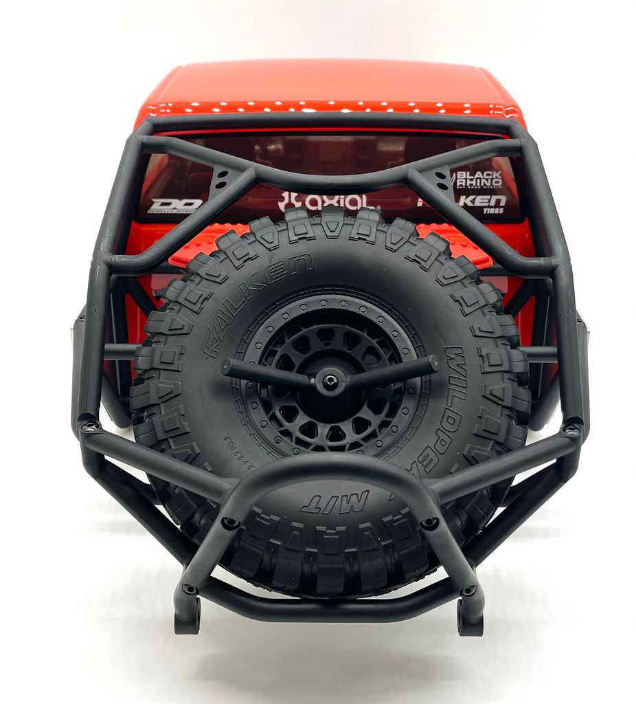 AXIAL SCX6 TRAIL HONCHO BODY, W/ INTERIOR, ROLLCAGE, SPARE TIRE AND RACK (RED) - GRADE A+