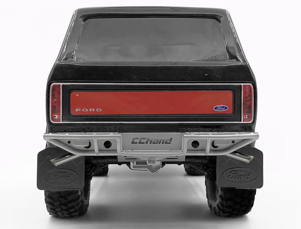 RC4WD RANCH REAR STEP BUMPER FOR TRAXXAS TRX-4 '79 BRONCO RANGER XLT (SILVER)