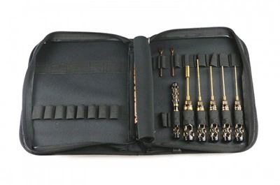 Arrowmax Toolset 1/10 Elec Trg+Bag Blk Golden (8pcs) (AM199440)