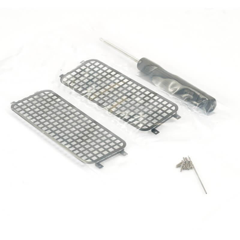 FASTRAX TRX-4M STAINLESS REAR SIDE WINDOW GUARD NET (2)