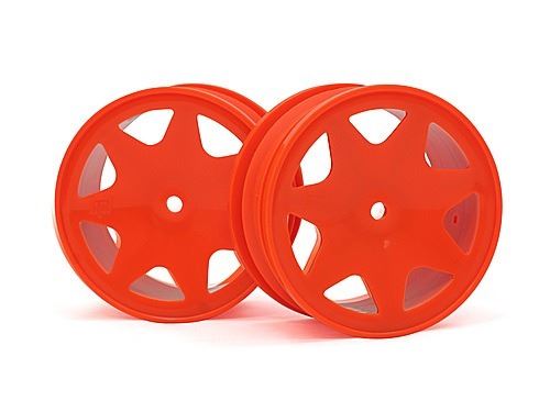 HPI Ultra 7 Wheels Orange 30mm (2Pcs