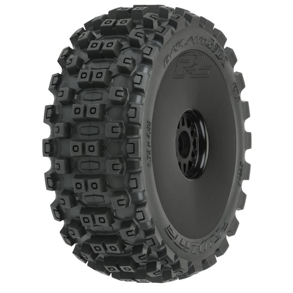 Proline 1/8 Badlands Mx M2 Front/Rear Buggy Tires Mounted 17mm Black
