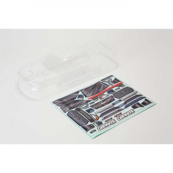 Arrma Granite 4X4 Clear Body w/Decals And Window Masks -