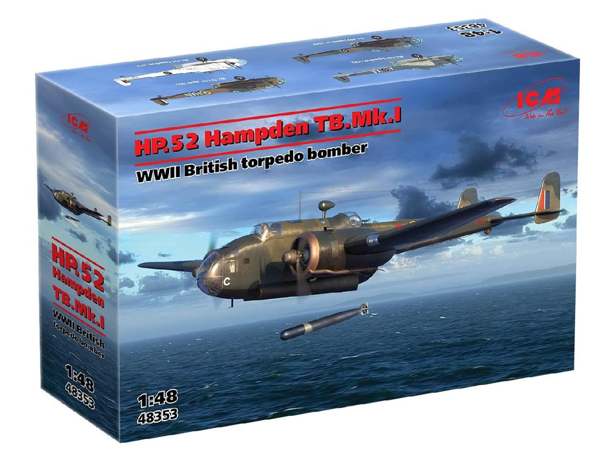 Icm Hp.52 Hampden Tb.Mk.I Wwii British Torpedo Bomber