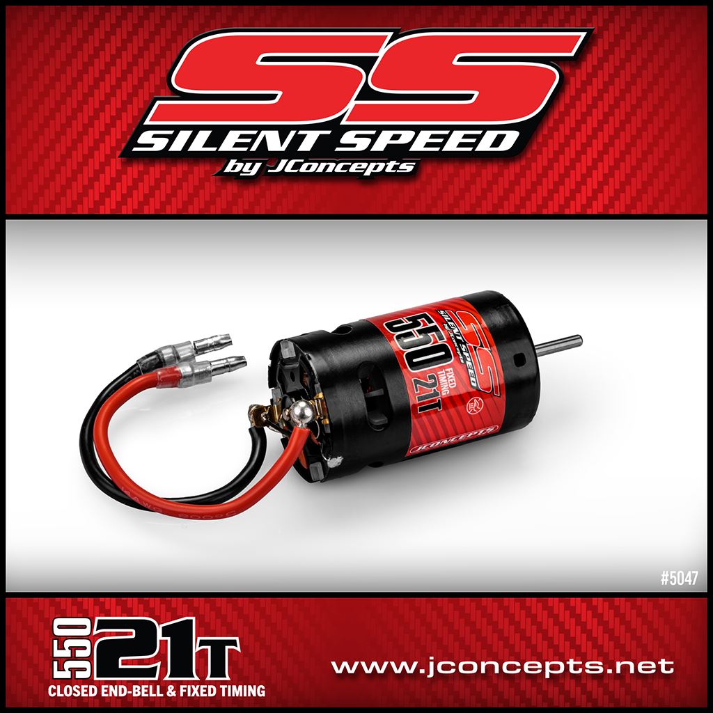 Silent Speed 550 21T Brushed Motor (Fixed Timing)