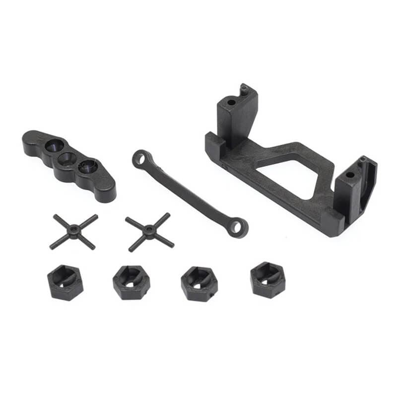 Cen Racing Wheel Hex & Servo Mount (C Ross Pin, Rear Lower Mount)