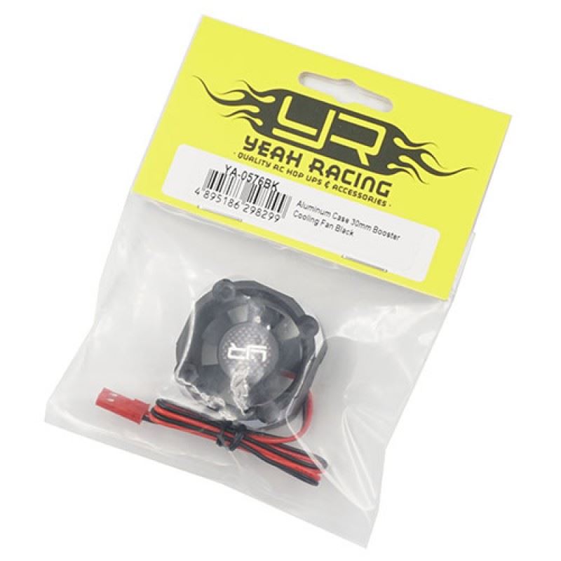 Yeah Racing Aluminum Case 30mm Booster Cooling Fan Black