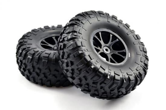FTX OUTLAW PRE-MOUNTED WHEELS & TYRES - BLACK