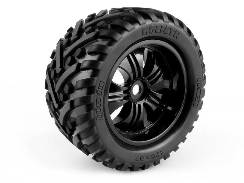 Mounted Goliath Tire On 3251 Tremor Black Wheel