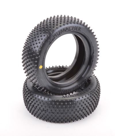 Schumacher Mini Pin 2 - 1:10 Buggy Front - Yellow - 1 Pair