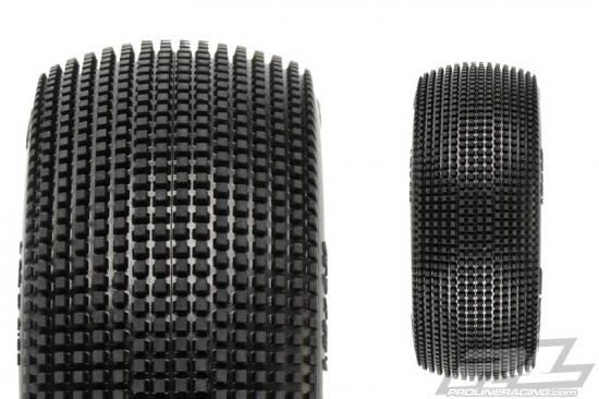 PROLINE 'FUGITIVE' S2 MEDIUM 1/8 BUGGY TYRES W/CLOSED CELL