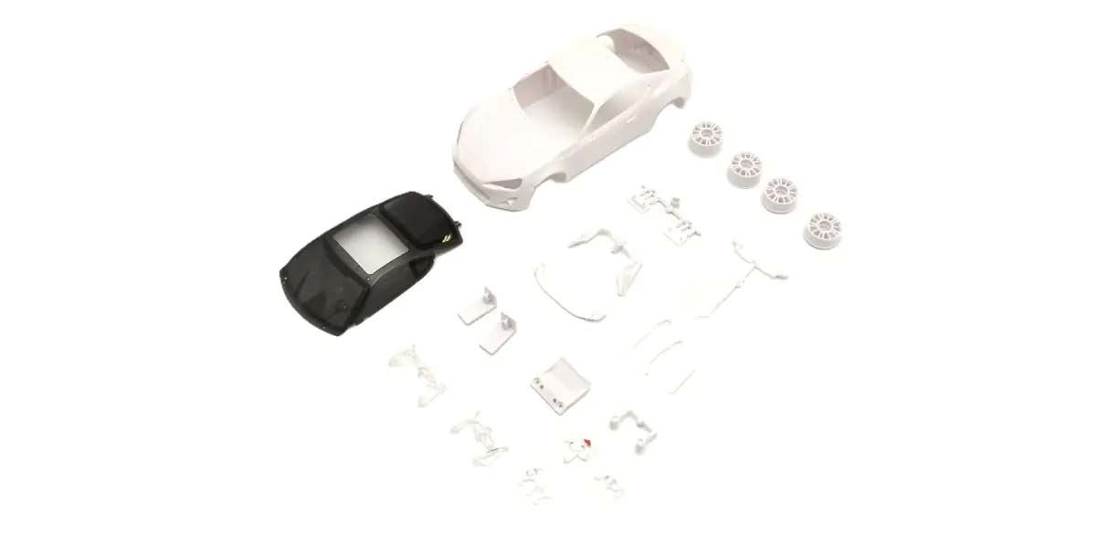Bodyshell Toyota 86 Kyosho Mini-Z + 4Wd Rims (White Body)