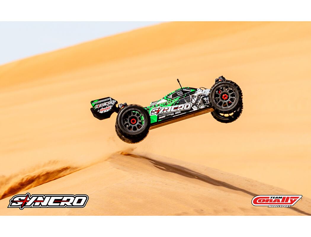 Corally Syncro-2 1/8 Brushless 3-4S Basher Buggy Rtr - Green