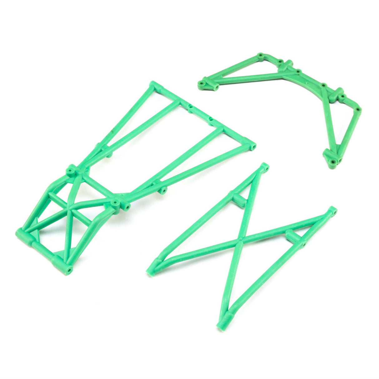 Losi Rear Cage and Hoop Bars, Green: LMT