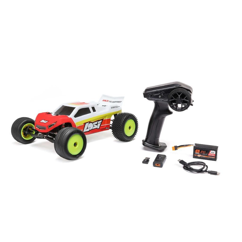 Losi 1/18 Mini-T 2.0 V2 2Wd Stadium Truck Brushless Rtr Red