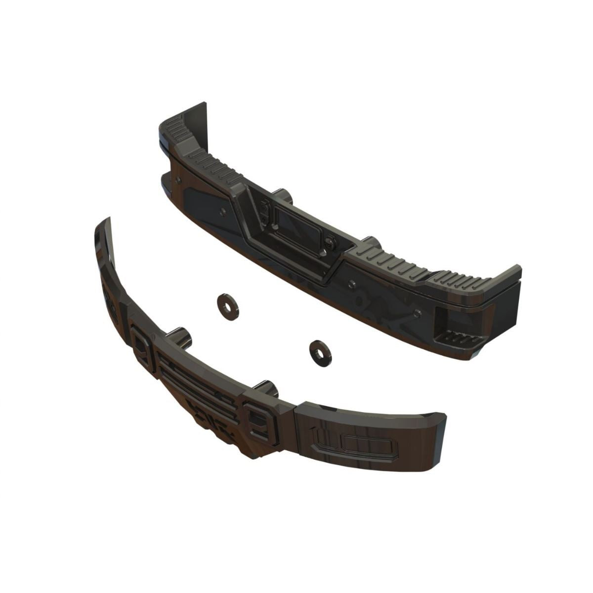ARRMA Bumper Set (Black Chrome)